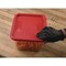Carlisle 9 in. x 9 in. x 0.63 in. Squares Food Storage Container Lid - Red